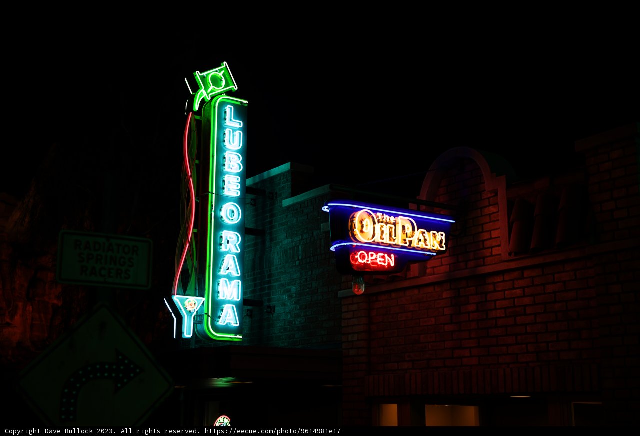 Neon Nights at the Restaurant