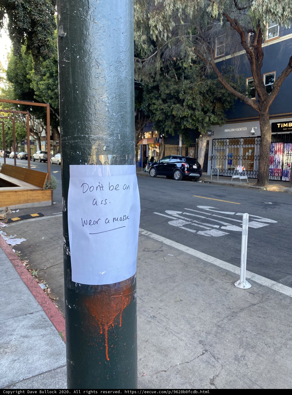 Splattered Note in the City
