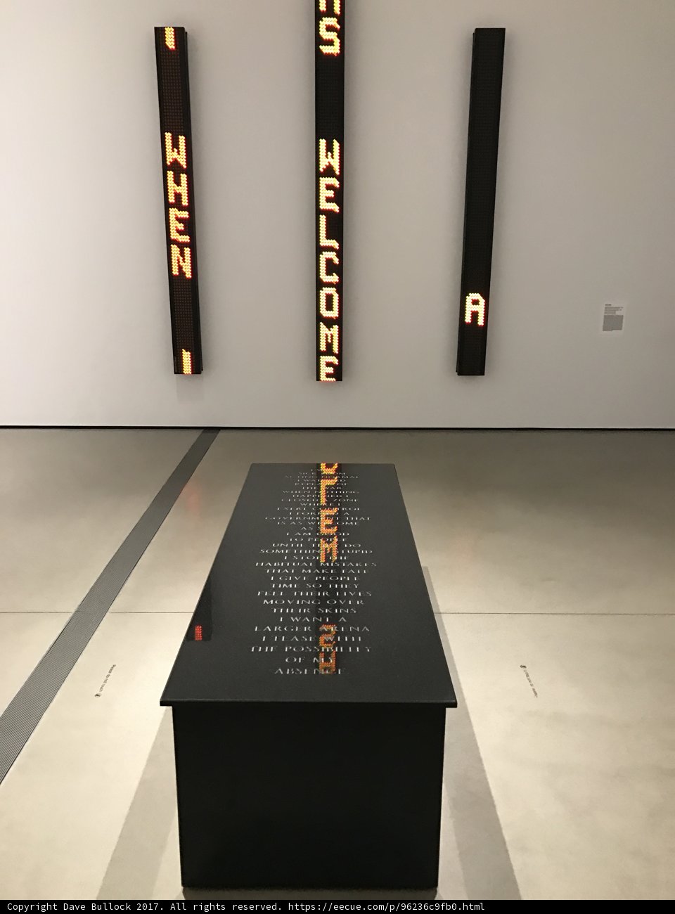 Signs on a Black Table