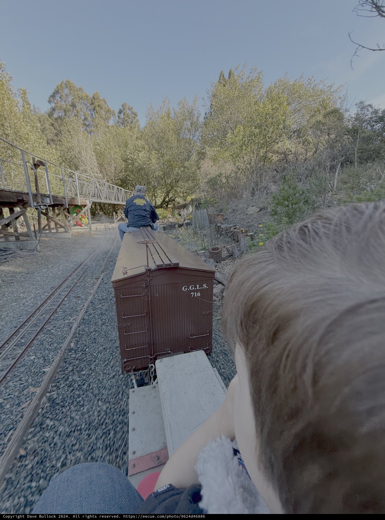 Miniature Railway Journey Through Scenic Countryside