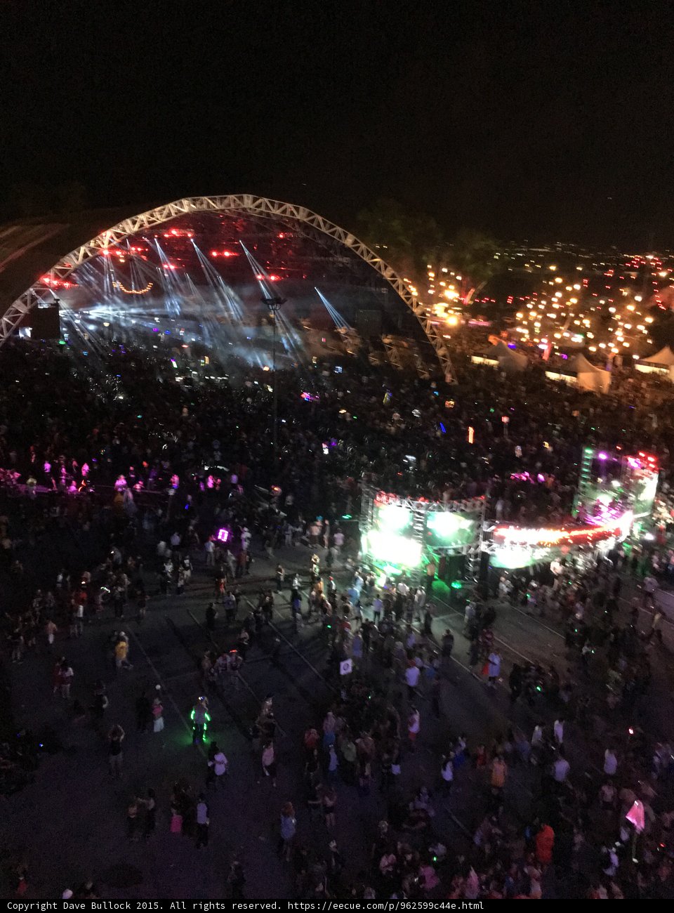 Night Lights: A Concert Crowd in San Bernardino