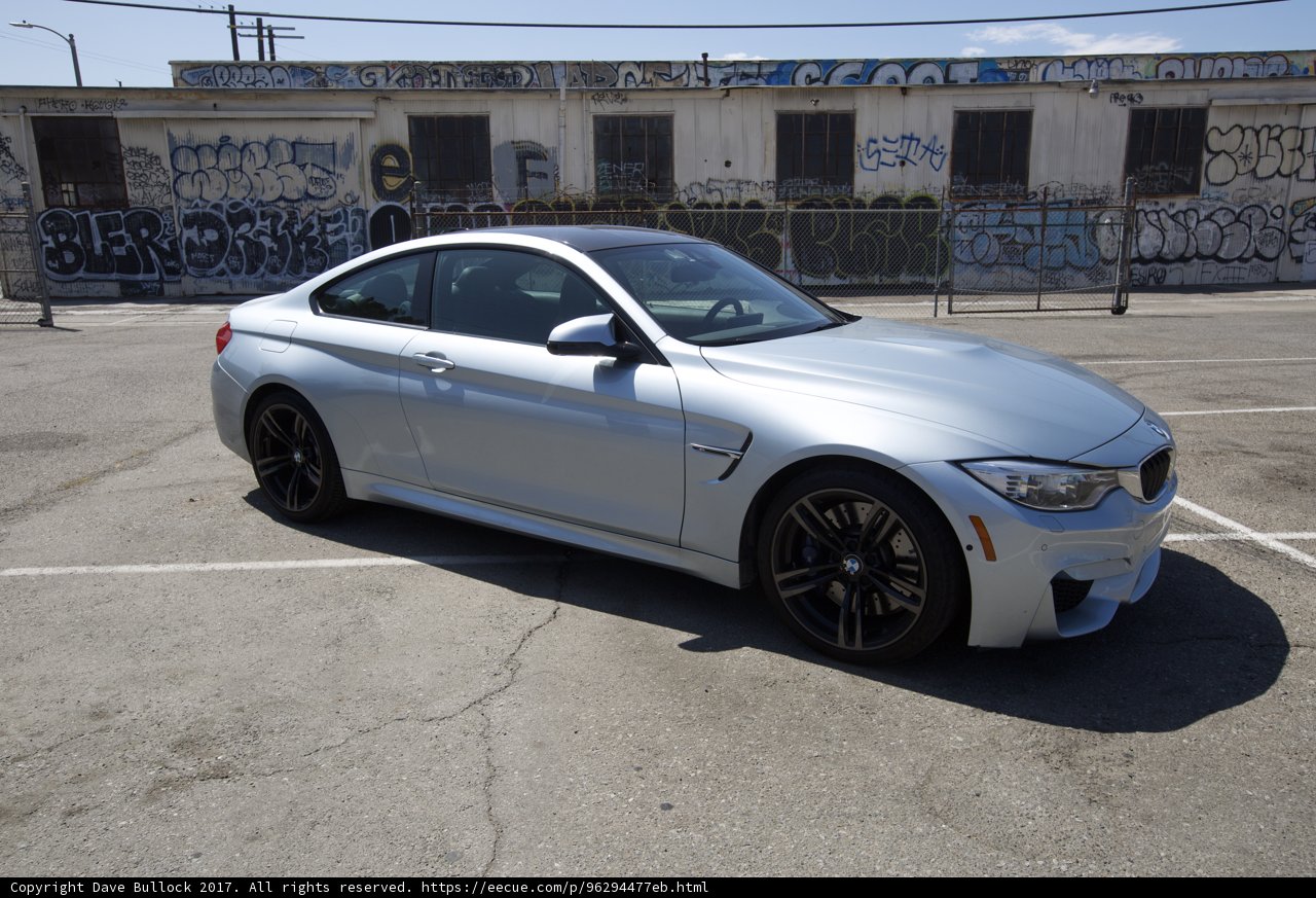 Parked BMW M4 Coupe Against a Wall