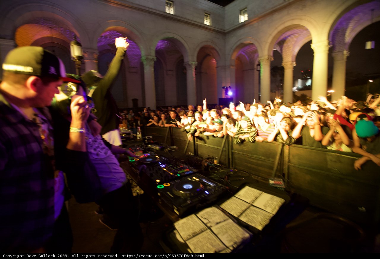 Urban Nightlife with Live Music Performance