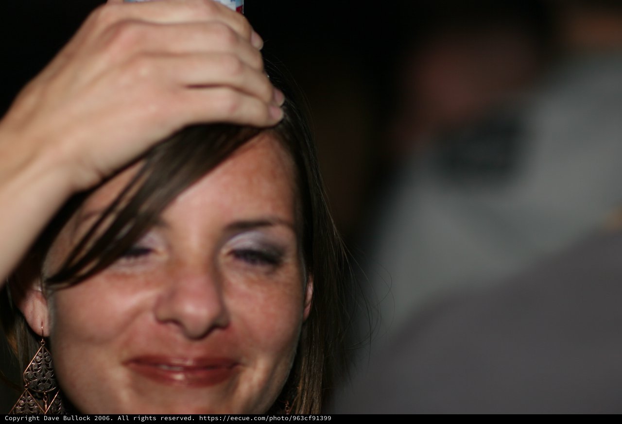 Tearful Woman at Late Night Party Event
