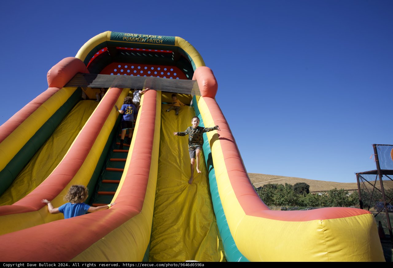 Joyful Slides Under the October Sky
