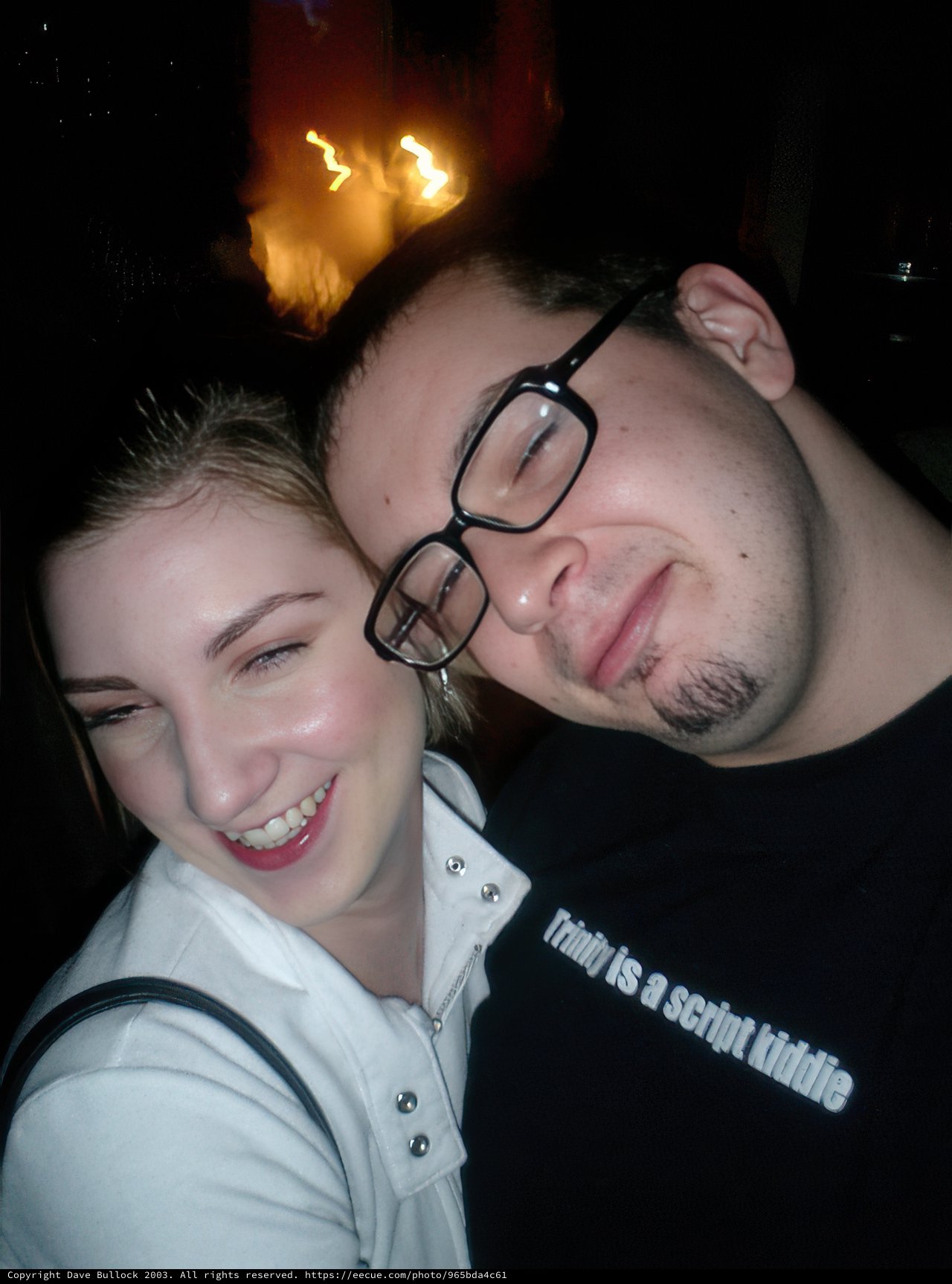 Dave and (insert woman's name) strike a pose