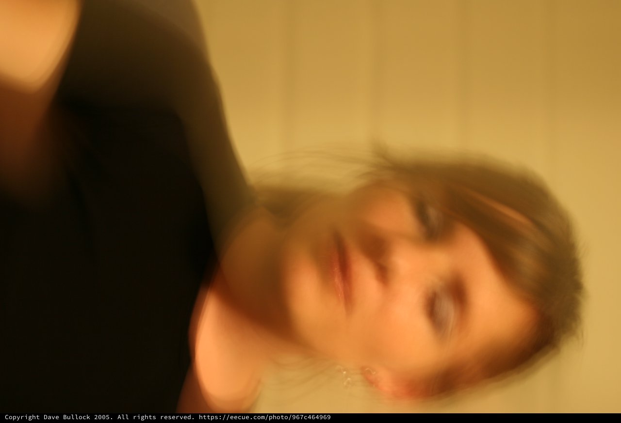 Blurred Portrait of Penelope in Motion