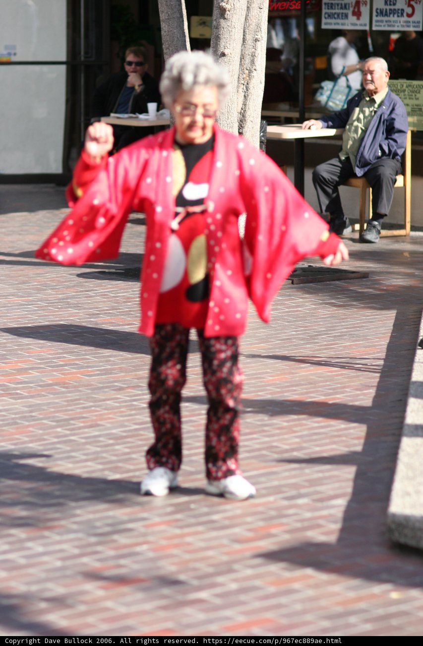 Red Kimono Stroll