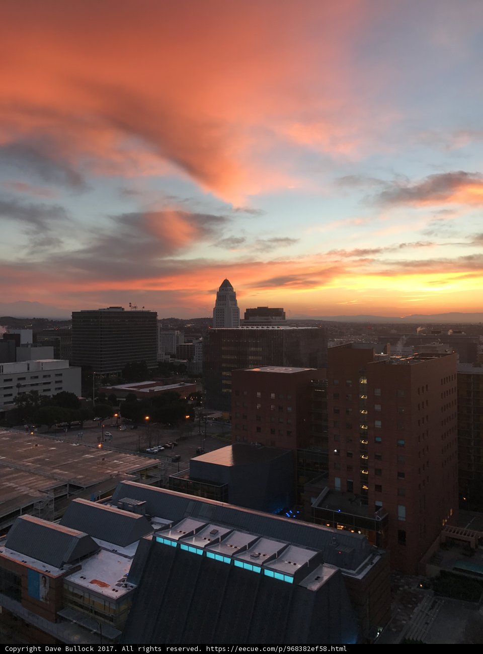 Sunset Skyline in Los Angeles