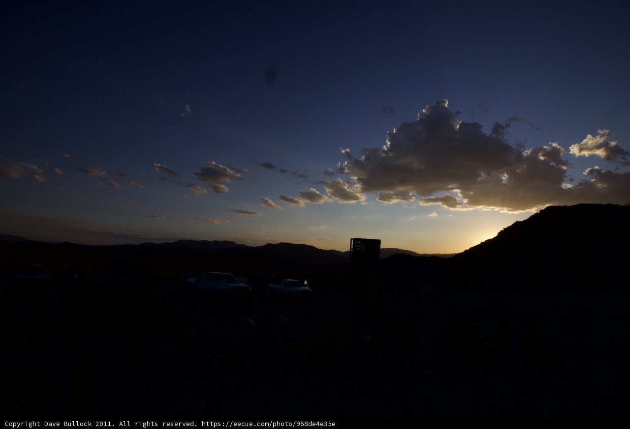 Silhouette Sunset: Death Valley National Park
