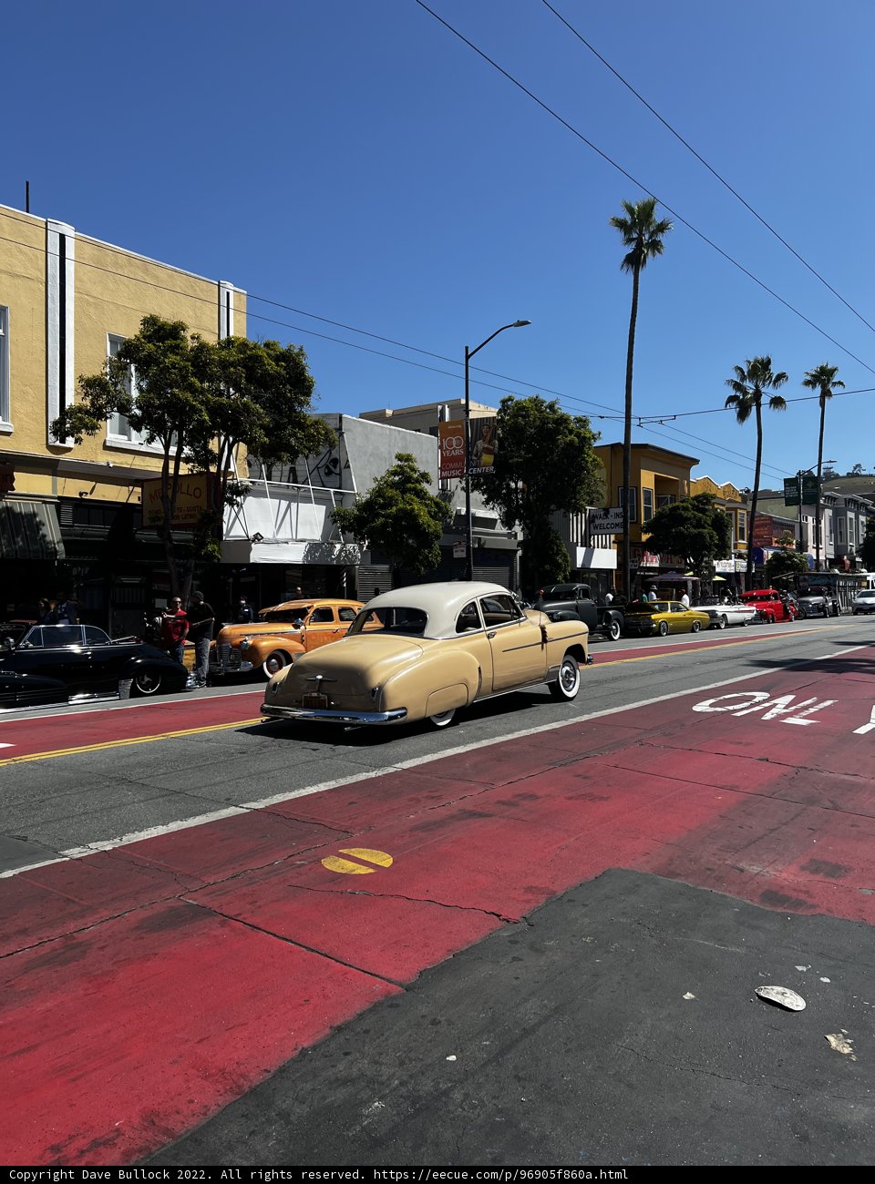 Vintage Car Parked on City Street