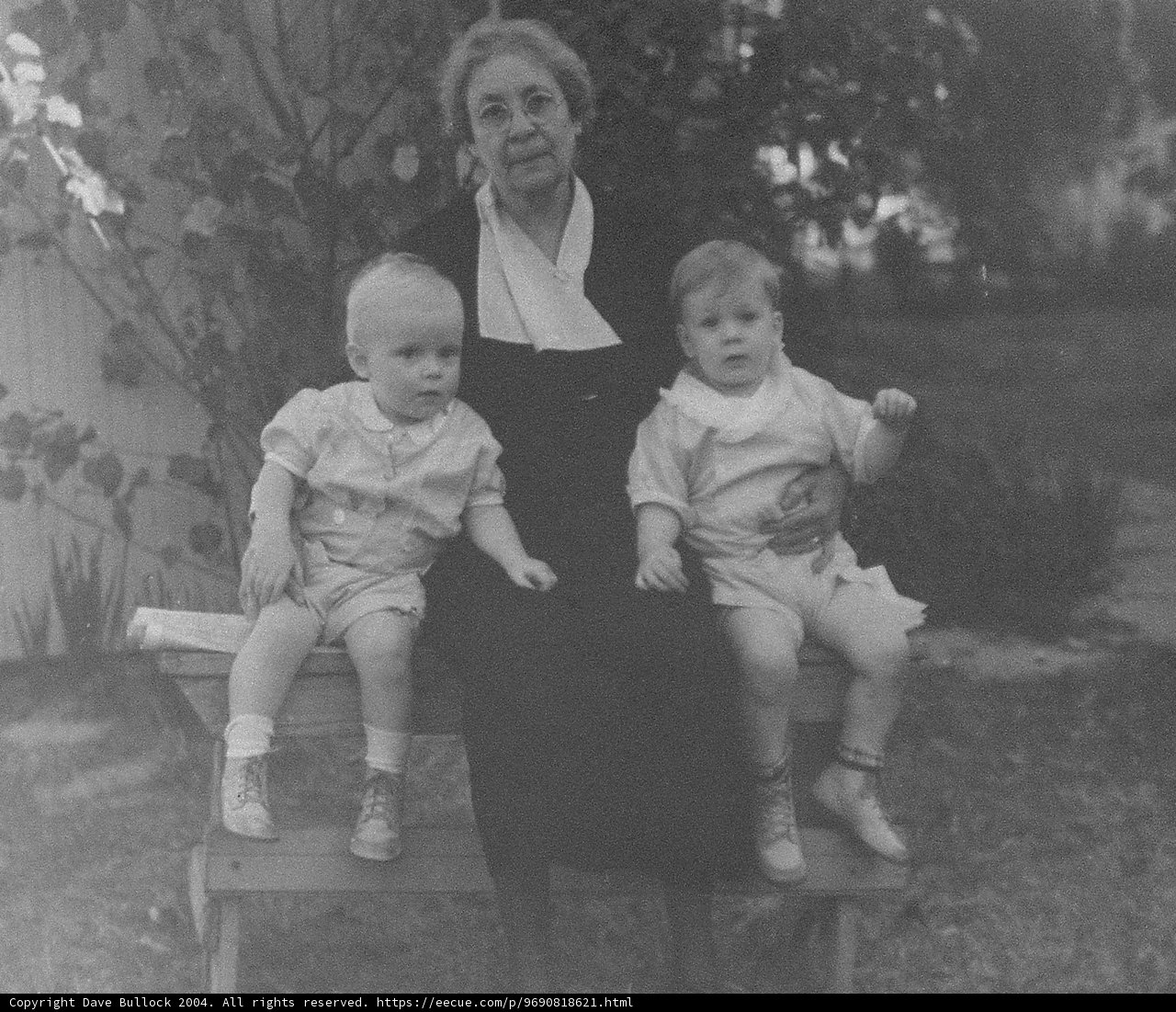 Mother and Children on the Bench