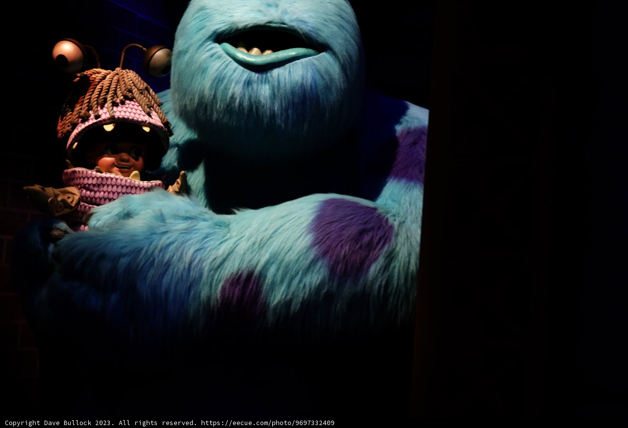 Meeting Monsters Inc. at Disneyland