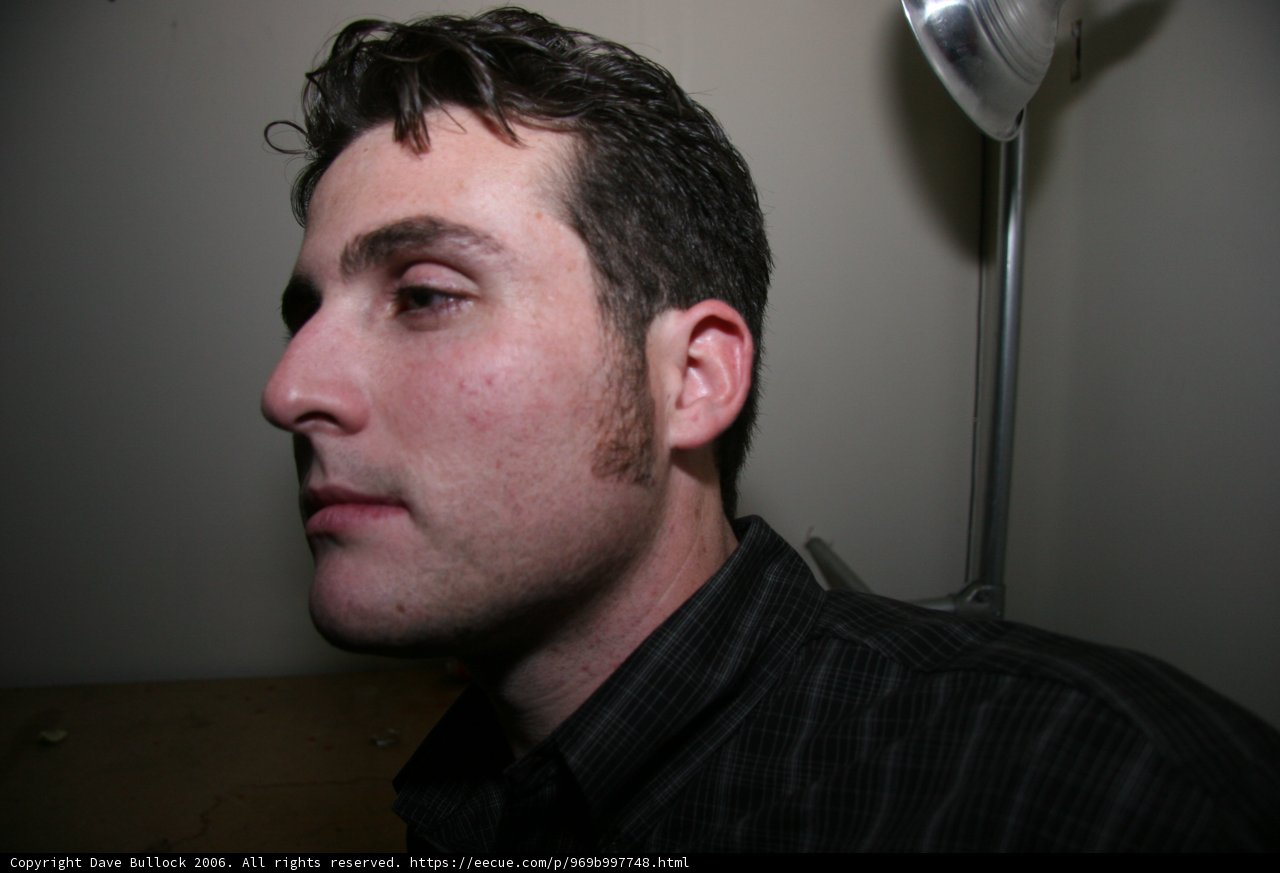 Portrait of Dustin B with Black Shirt