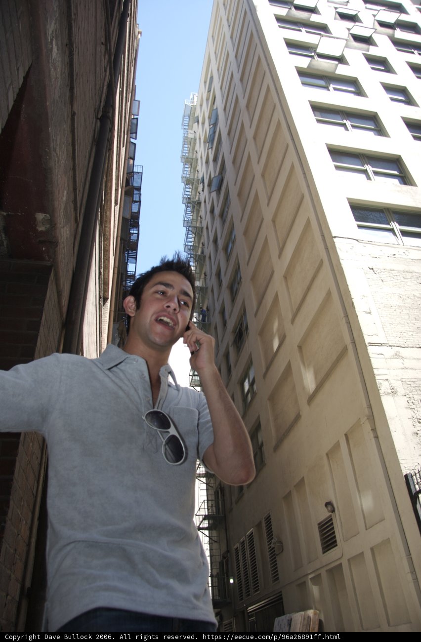 Cell Phone Conversations on the Urban Porch