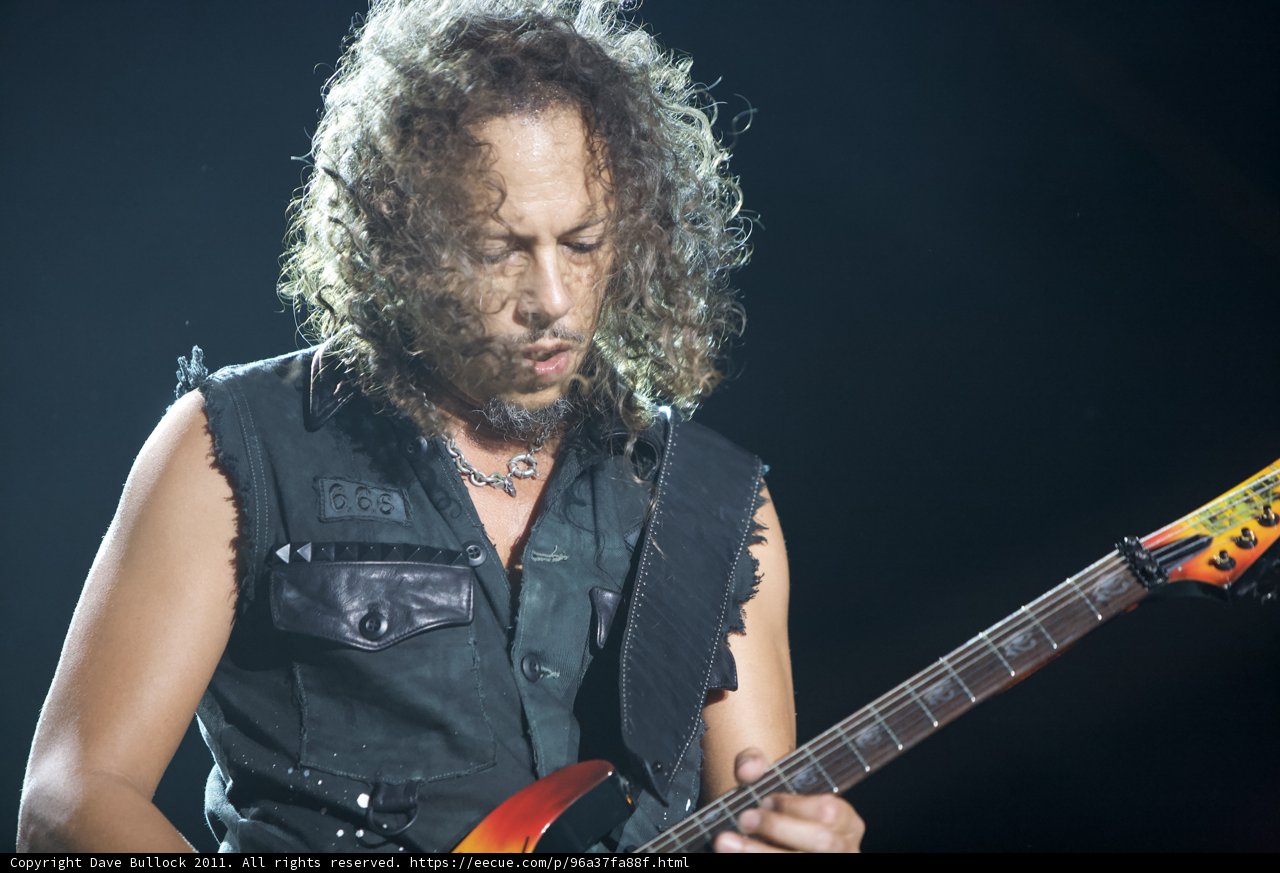 Kirk Hammett Shreds on His Electric Guitar at Big Four Festival