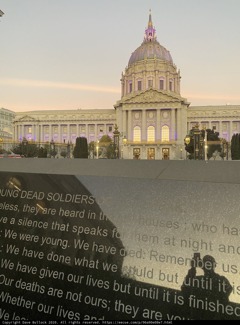 Statue of a Soldier at Veterans Memorial Building