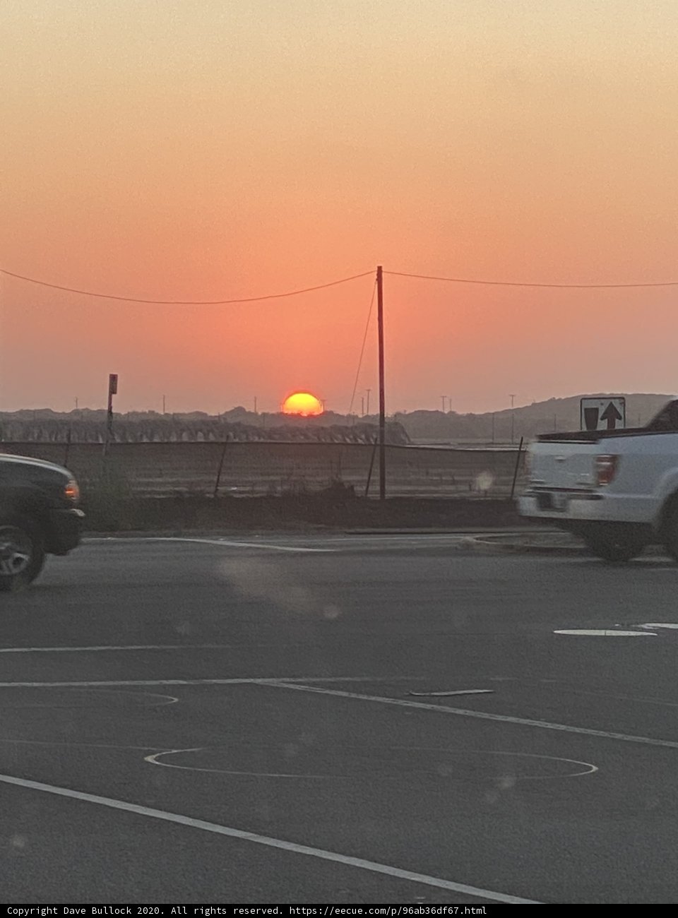 A Glowing Skyline at the Oxnard Airport