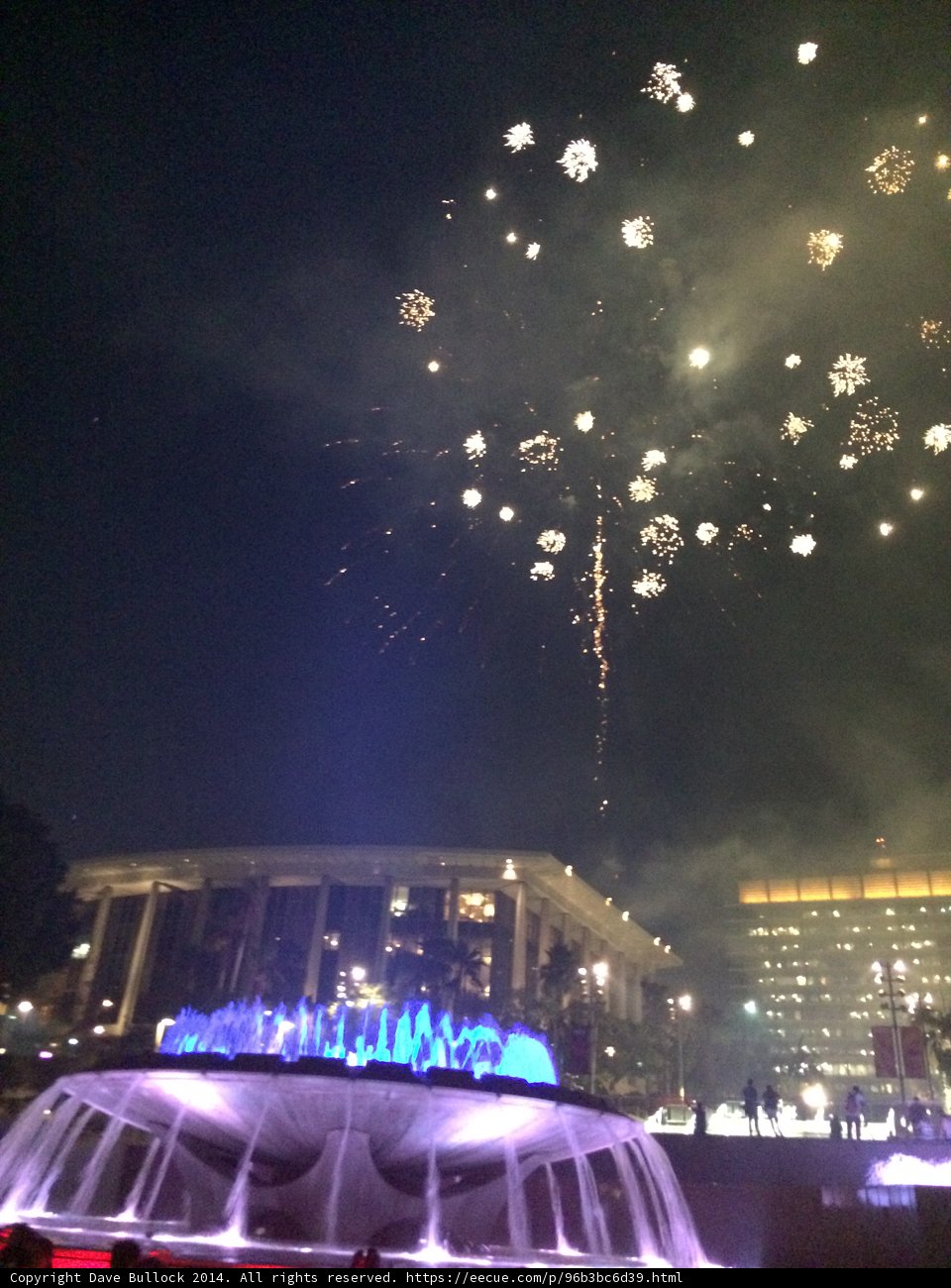 Fireworks by the Fountain
