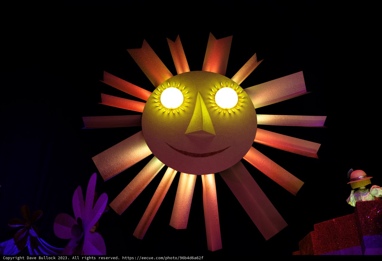 Radiant Sun Cutout in Disneyland