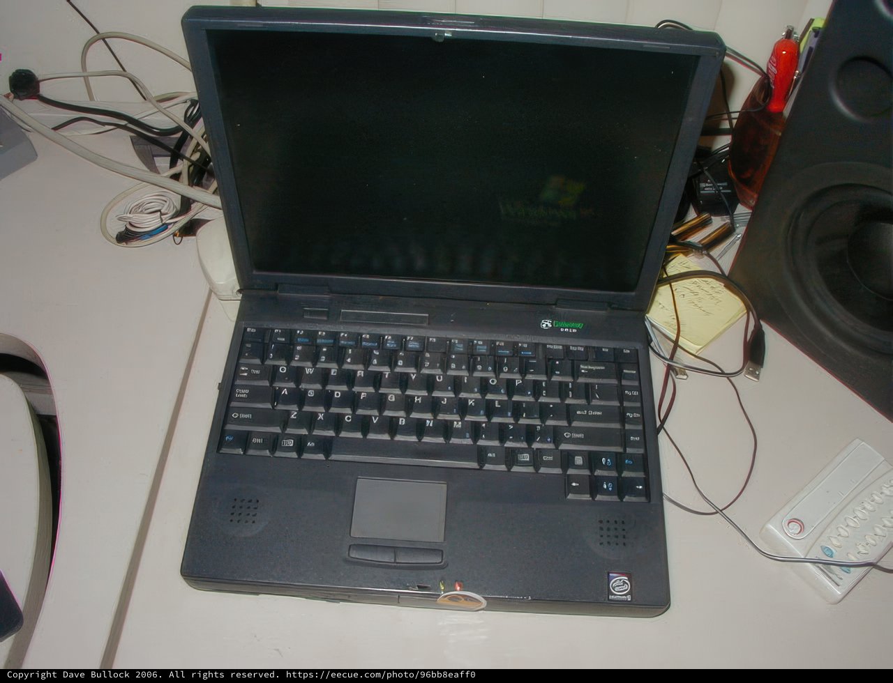 Laptop on Desk