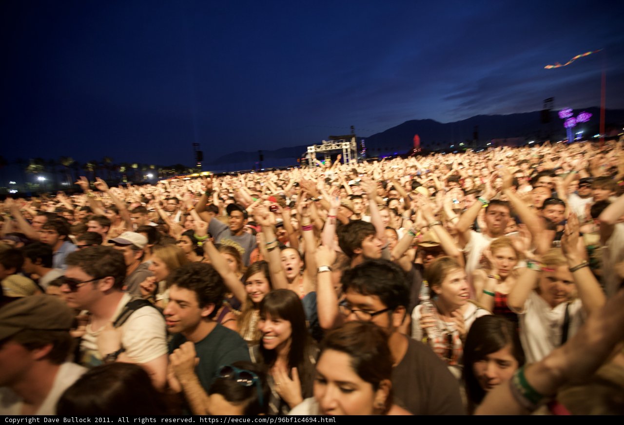 Coachella Crowd's Night Under the Stars