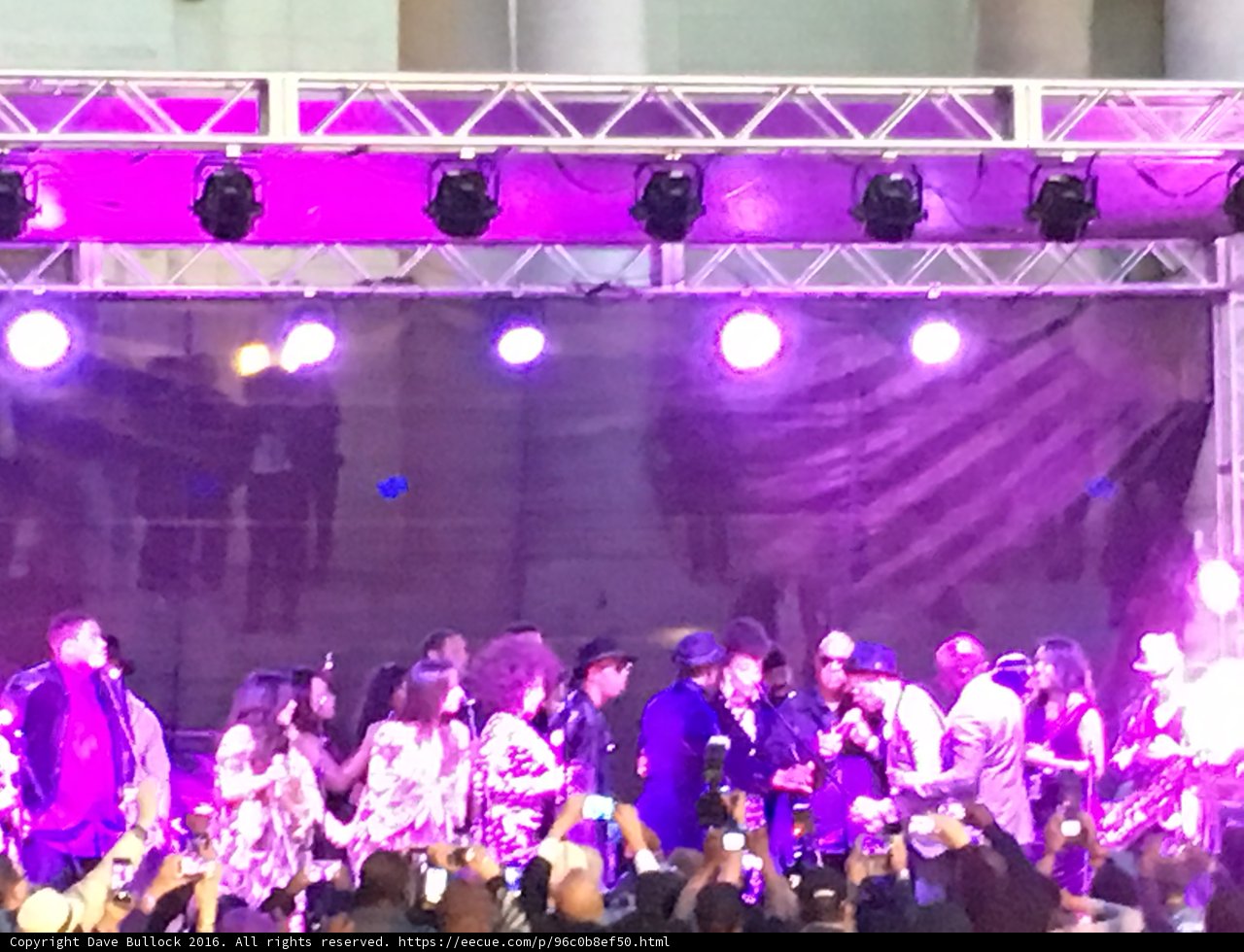 Purple Spotlight on Urban Nightlife