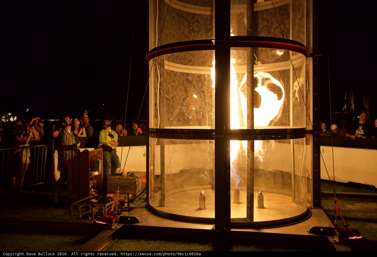 Captivating Flames in a Glass Cage