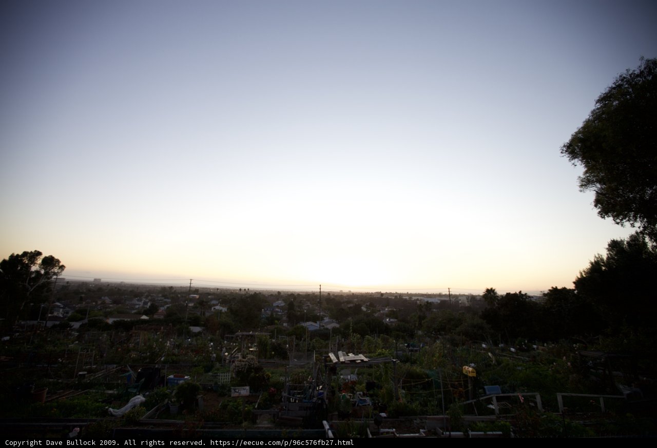 Sunset Horizons from Above