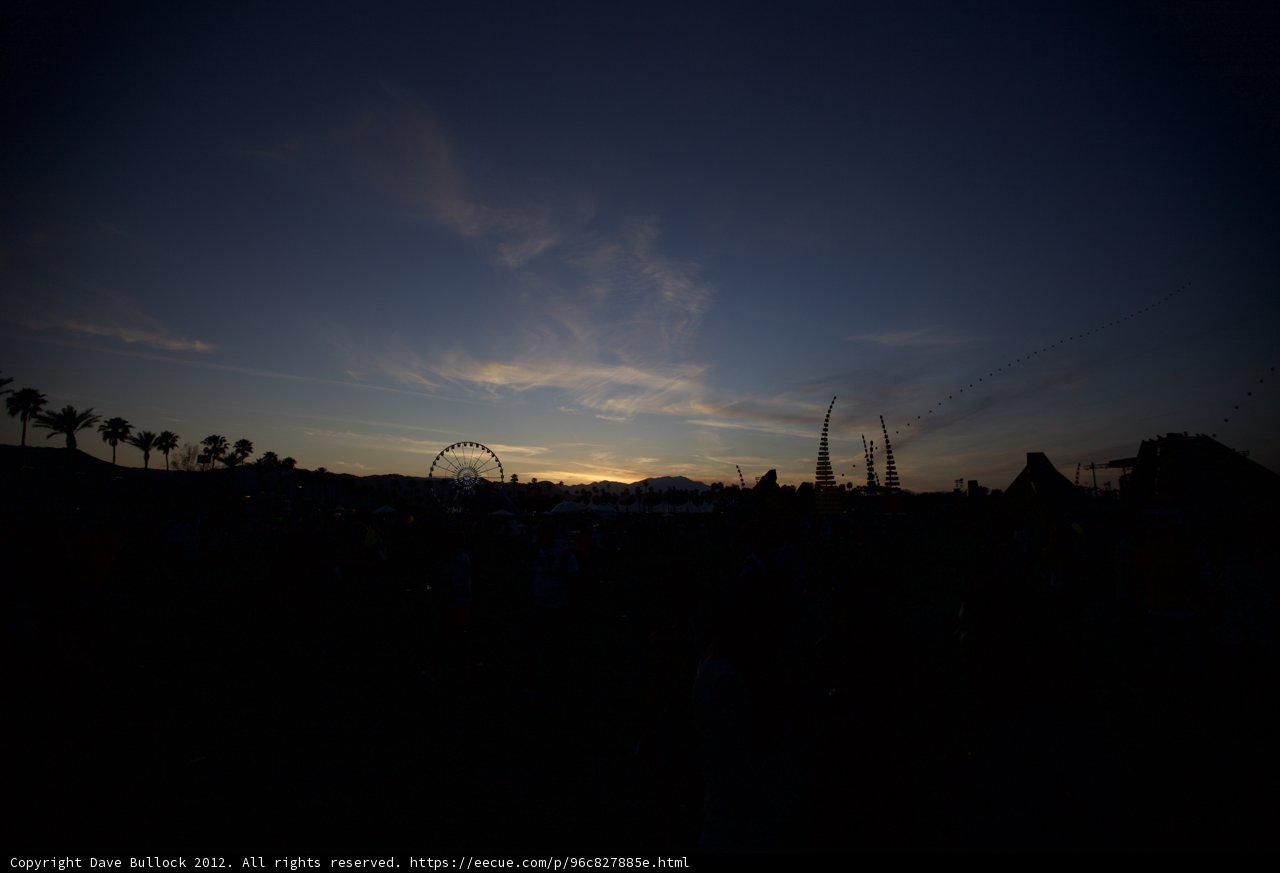 Sunset at Coachella Valley