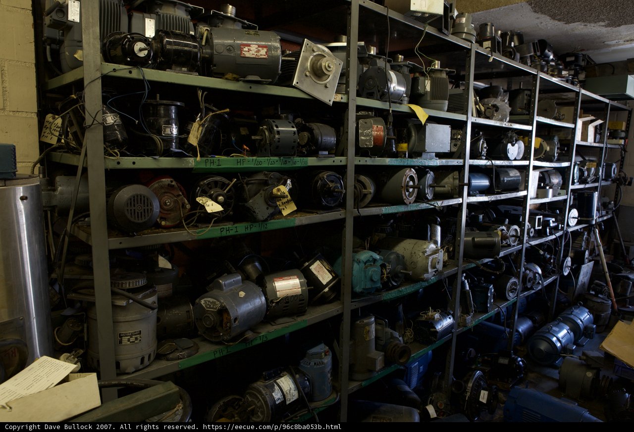 Vintage Machinery in a Factory Warehouse
