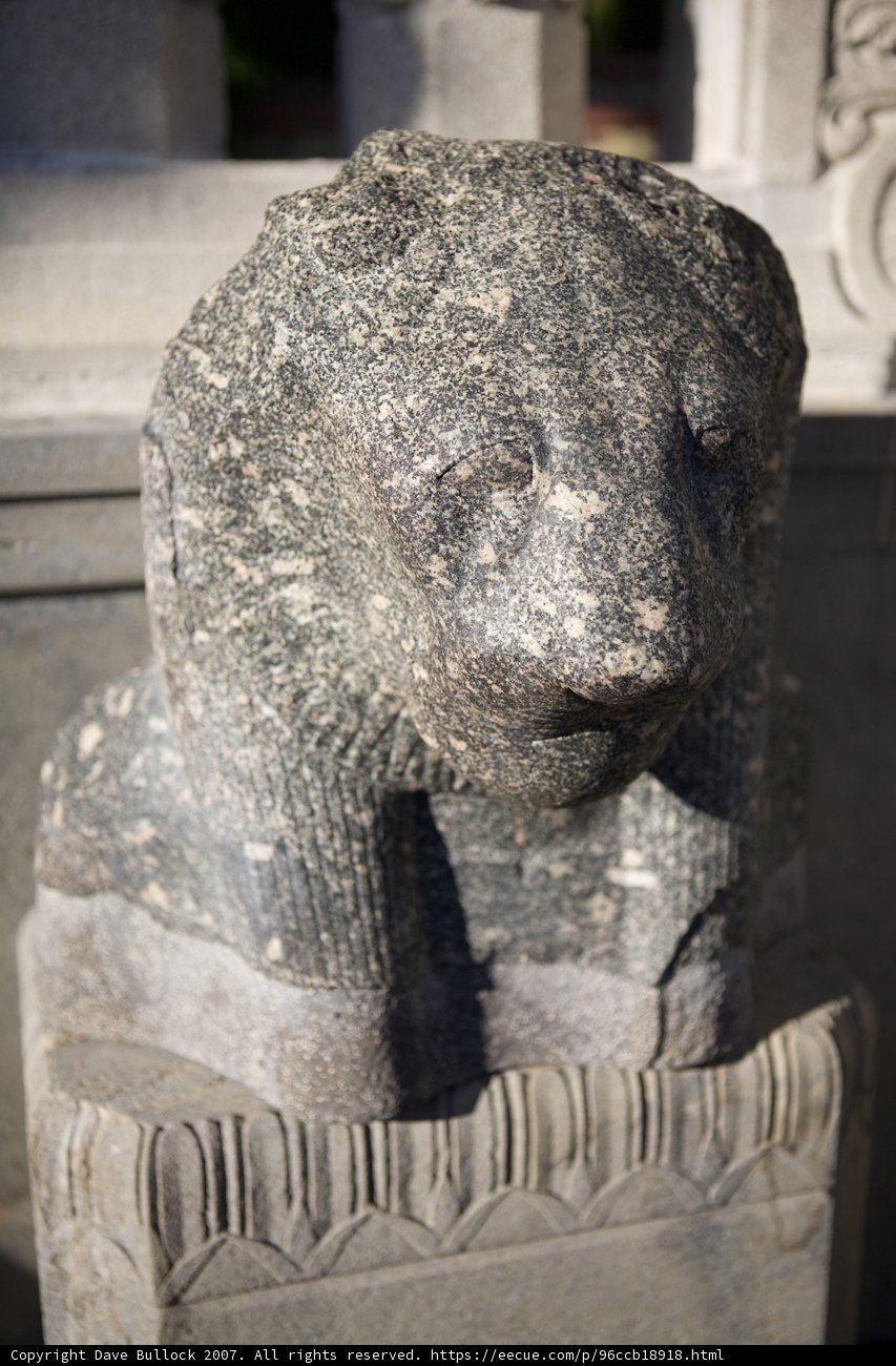 Majestic Stone Bear Statue in Hearst Castle