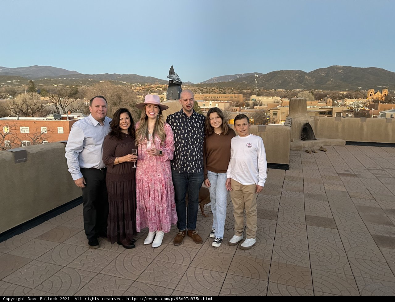 A Rooftop Family Portrait in Santa Fe