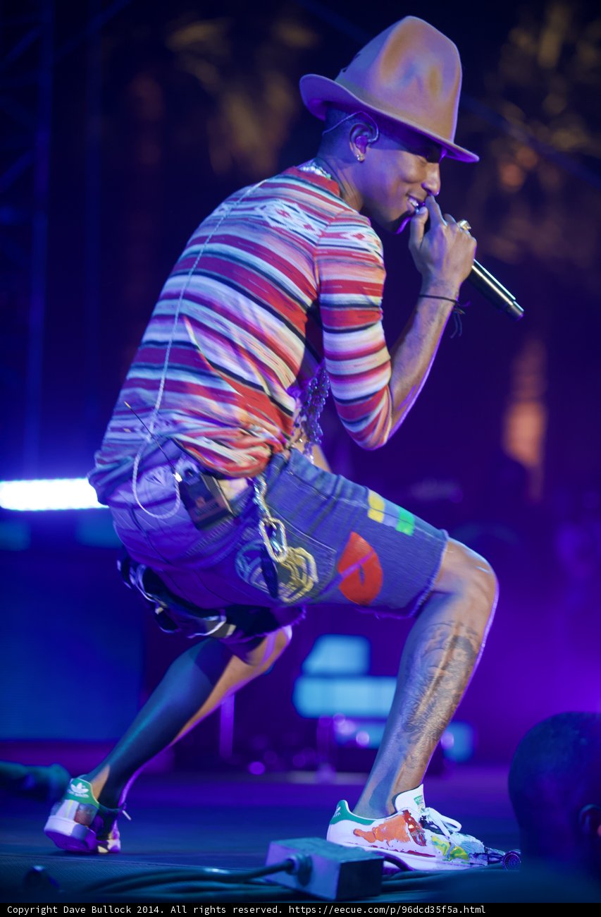 Pharrell Williams Rocks the Stage at Coachella 2014