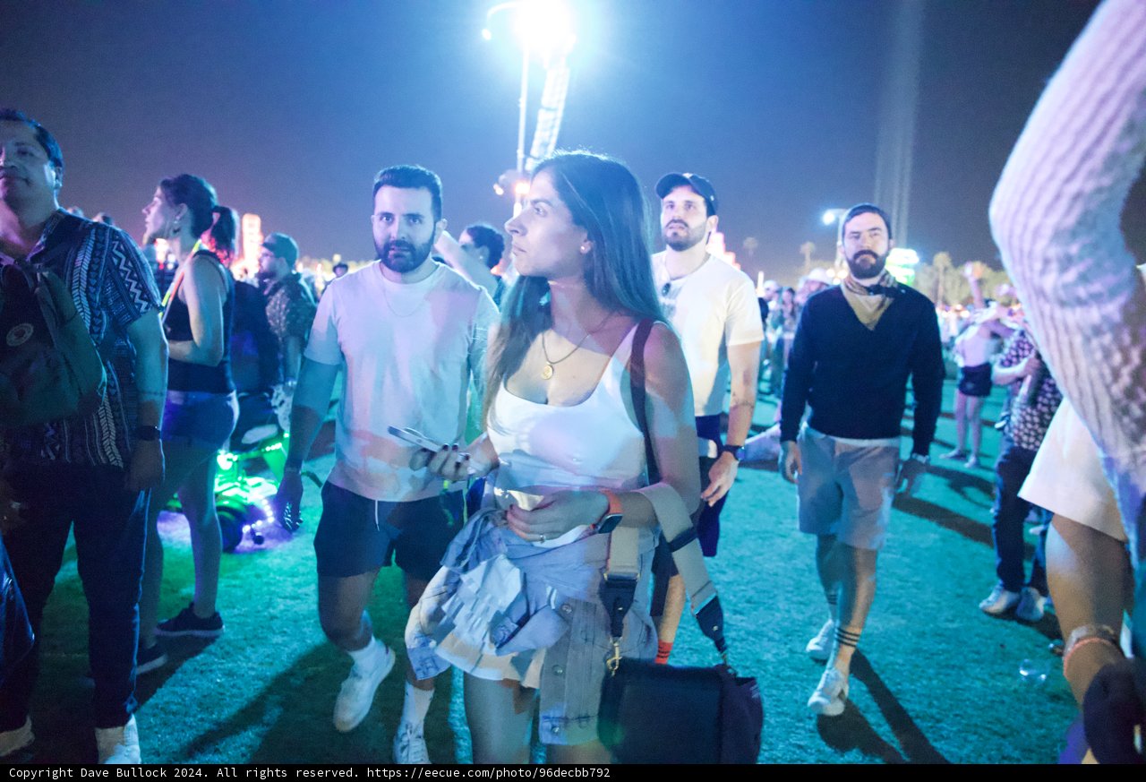 Nightlife Pulse: Immersed in Music and Lights at Coachella 2024