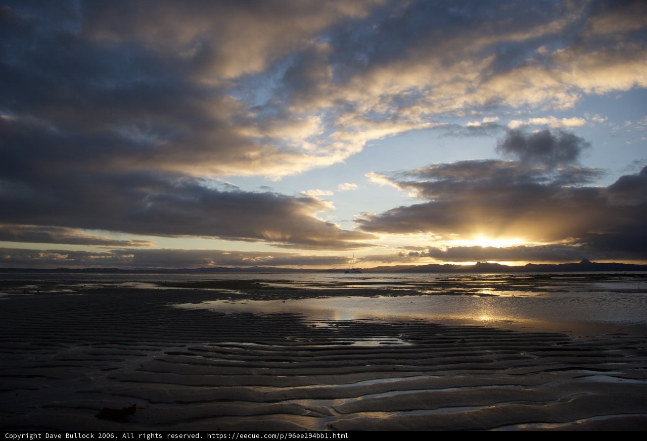 Serene Sunset at Low Tide