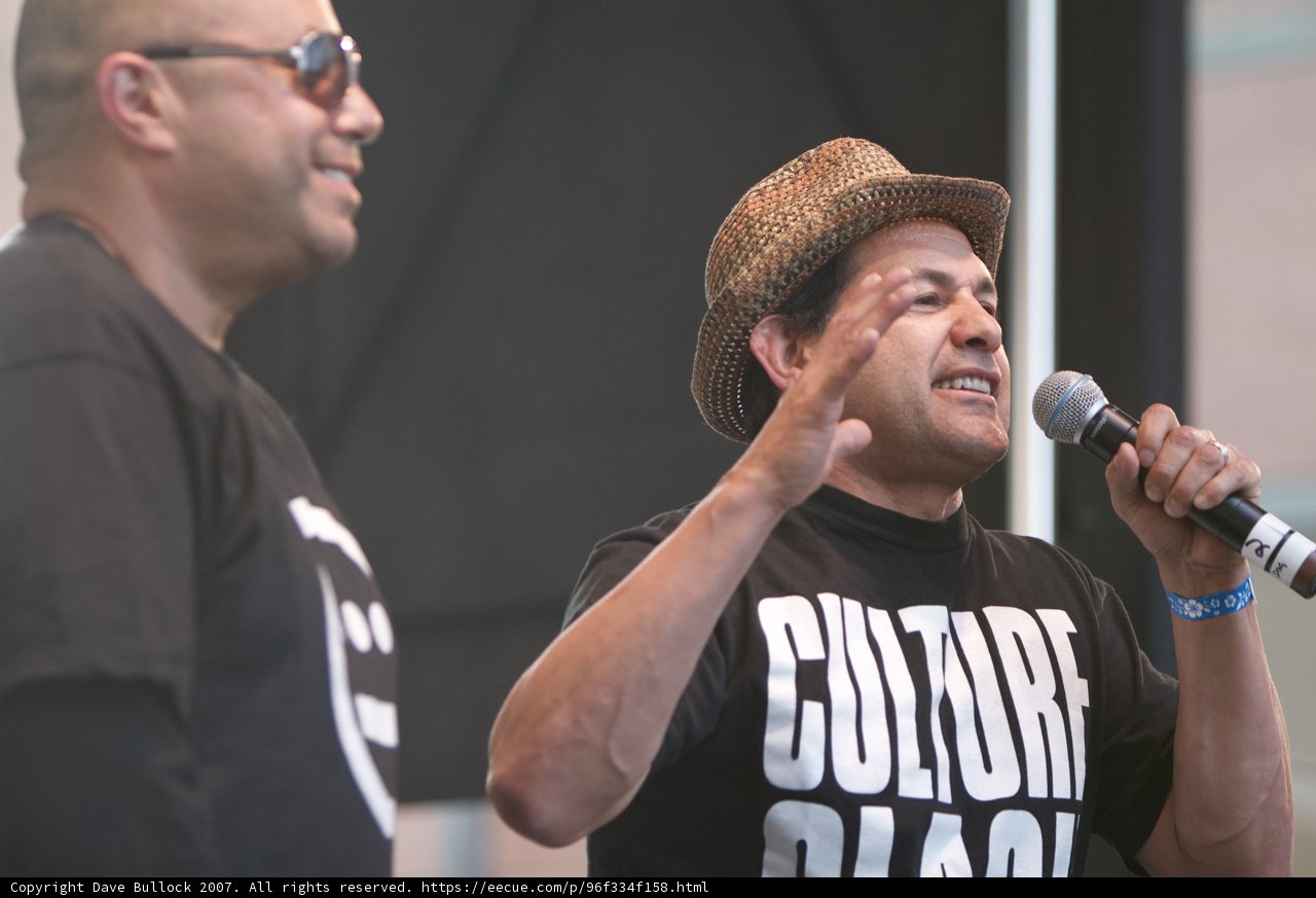 Hat-Wearing Entertainer Takes the Stage