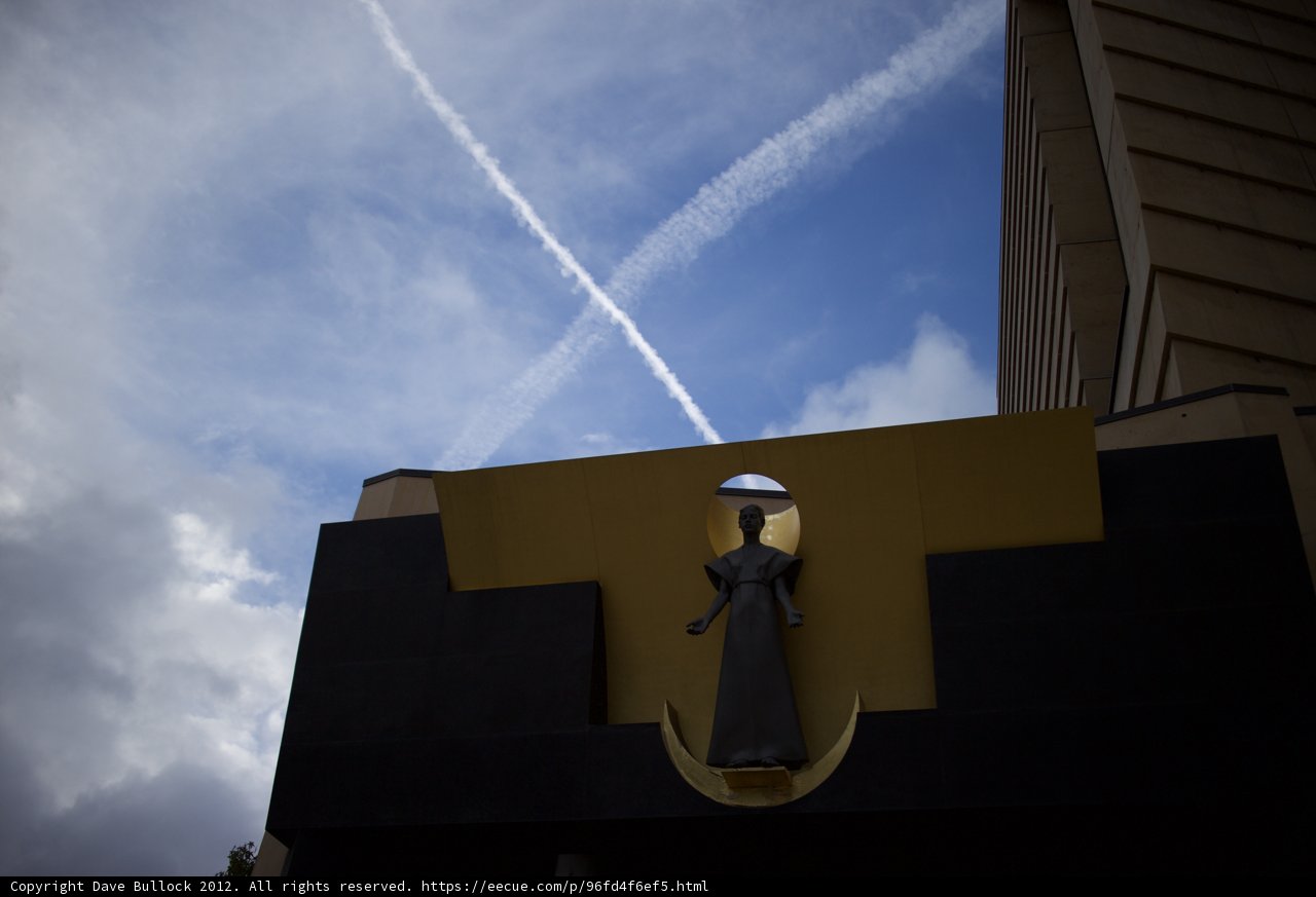Contrail Above the City
