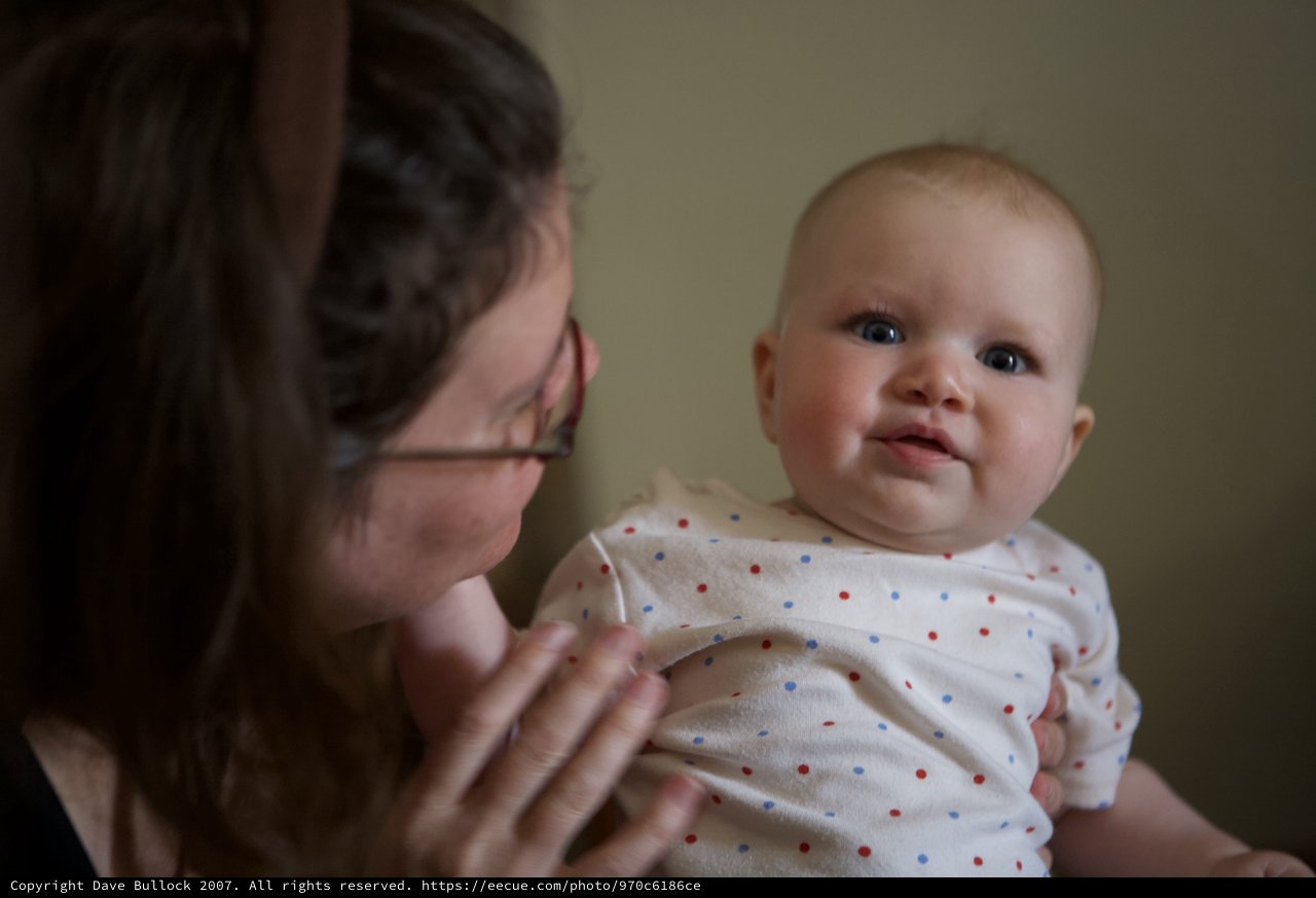 Mother and Baby Share a Tender Moment