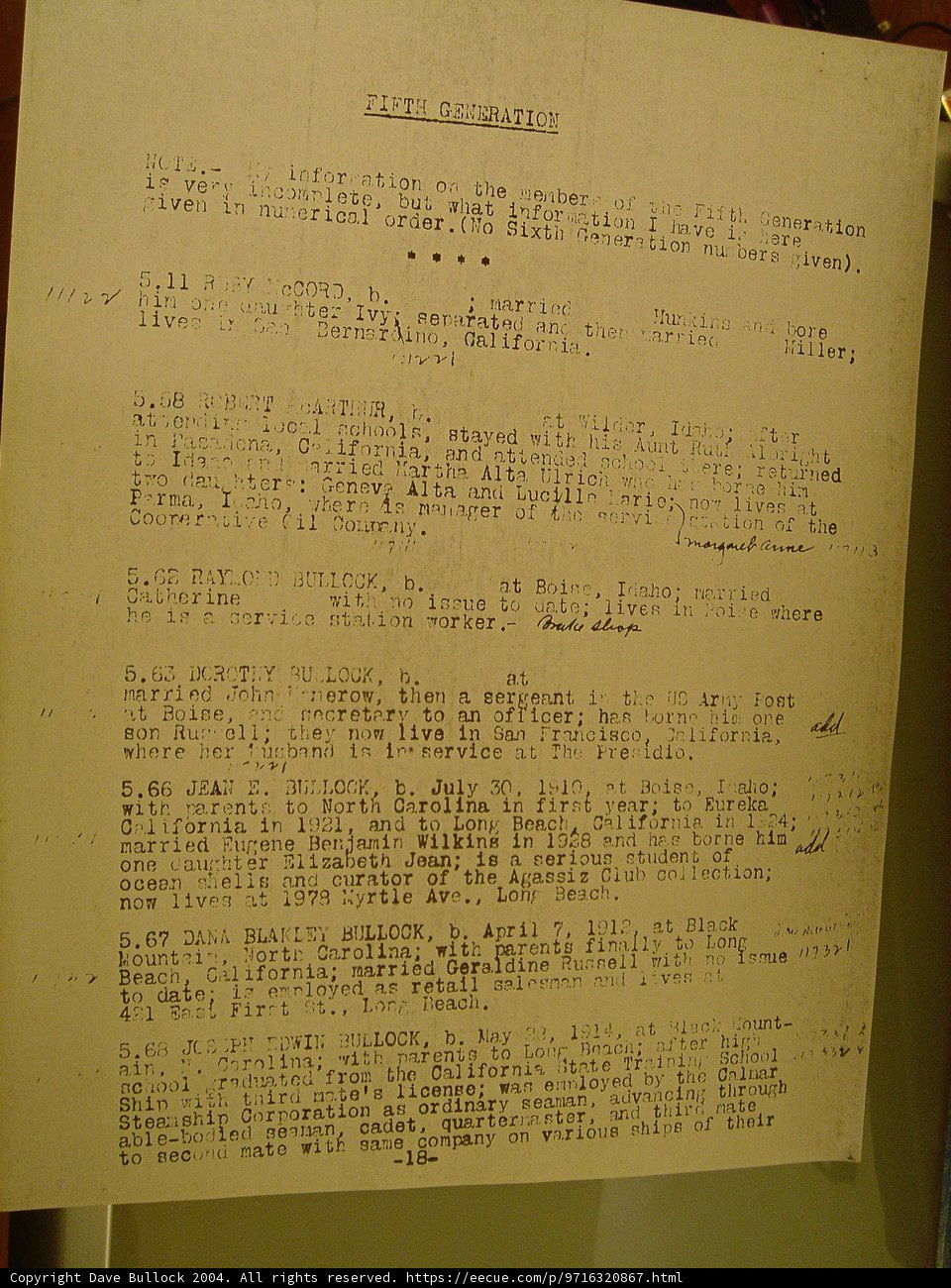 Handwritten Letter from 2004