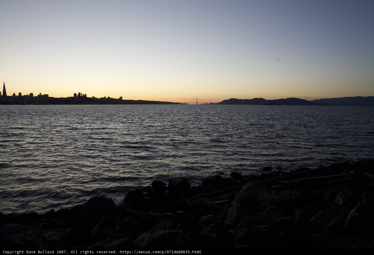 Bay Sunset from the Shoreline