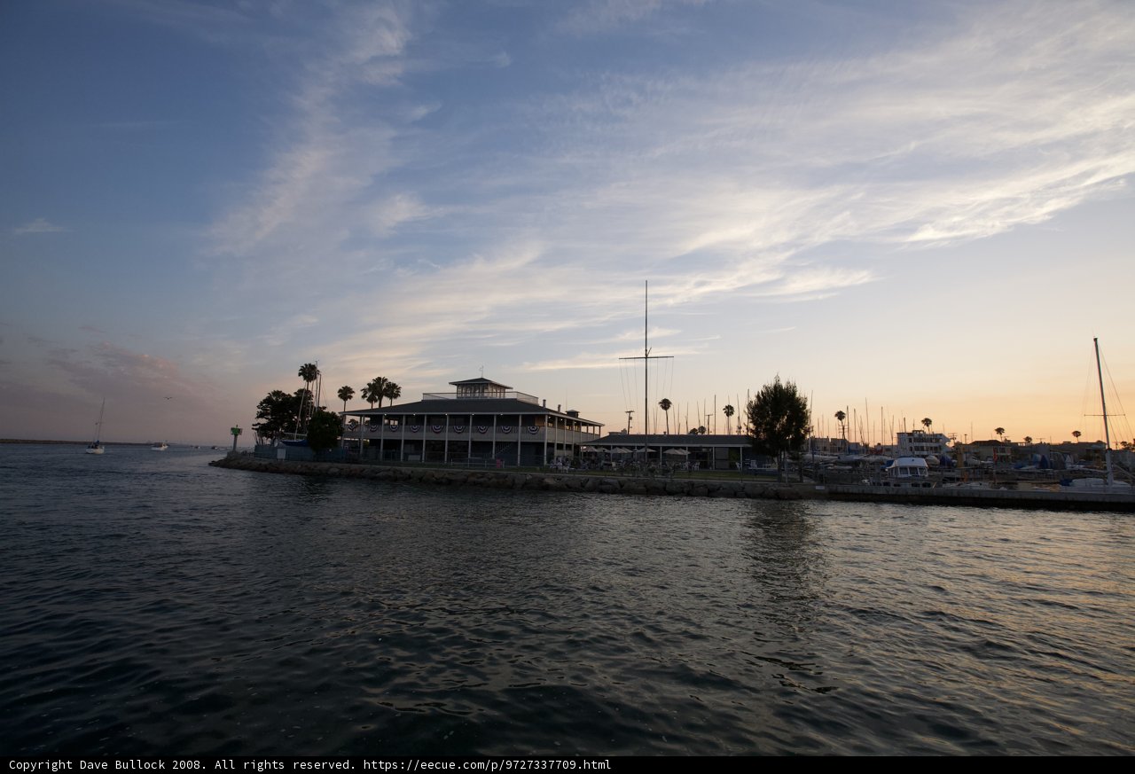 Docked Boats at Dusk