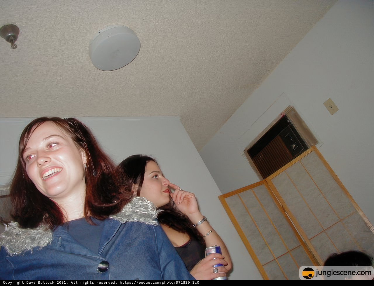 Two Women Enjoying New Year's Eve