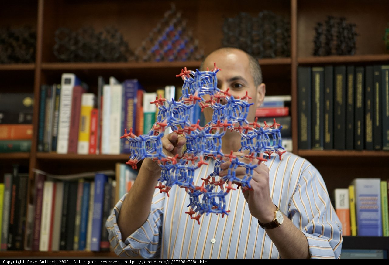 Omar M. Yaghi showcases nanotech model