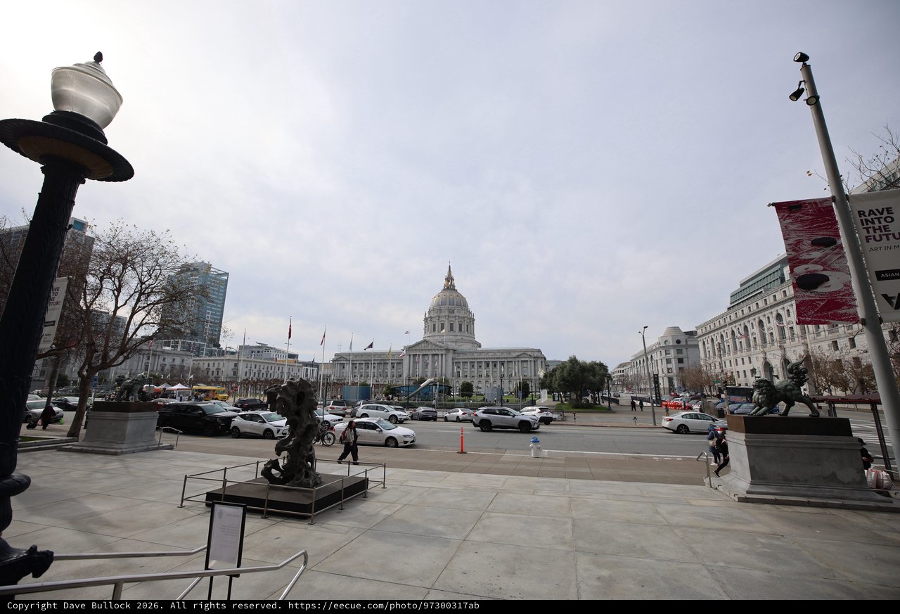 San Francisco City Hall on an Overcast Winter Day