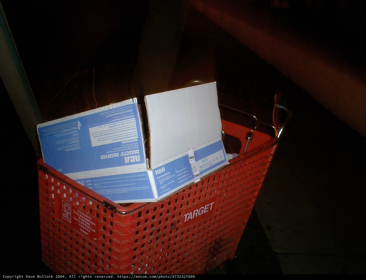 Red Shopping Cart of Papers