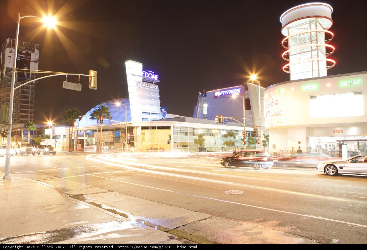 Nighttime Traffic Jam in the Metropolis