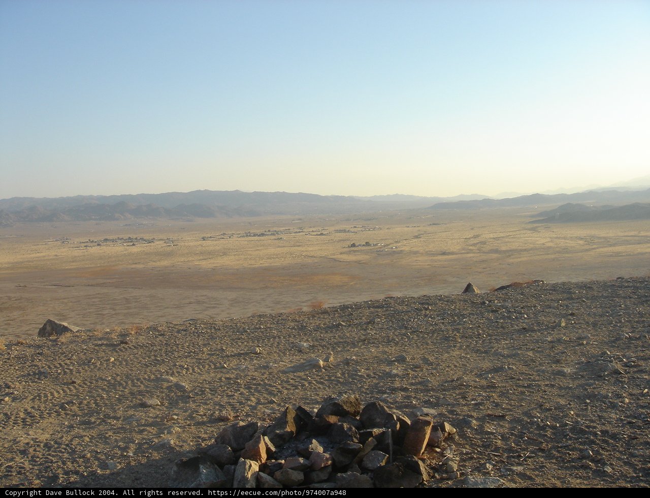 Desert Landscape with Fire Pit