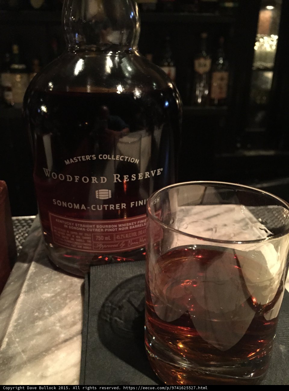 Sipping on Woodford Reserve