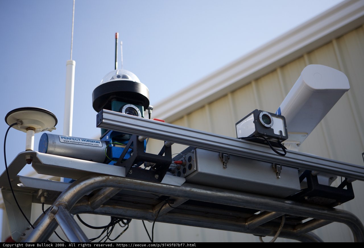 Surveillance Camera on a Metal Pole
